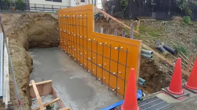 湖西市 I様邸 土留め擁壁工事